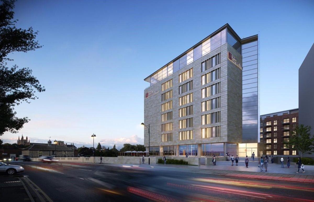 Hilton Garden Inn Peterborough City Centre Exterior foto